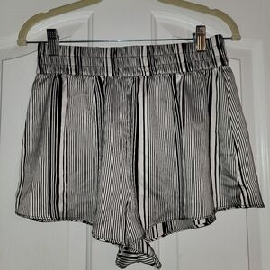 Victoria's Secret Black & White Striped Pajama Pants